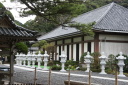 寺院横の風景写真