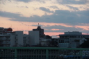 東京湾・夕焼け写真